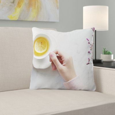 Coussin décoratif fleur