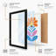 Geometric Daisy Botanical - Framed Print-976297471-976297444