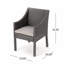 Chaise de patio Patio Antibes - gris