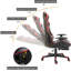 Yoleo Adjustable Reclining Ergonomic Faux Leather Swiveling PC & Racing Game Chair-63330954