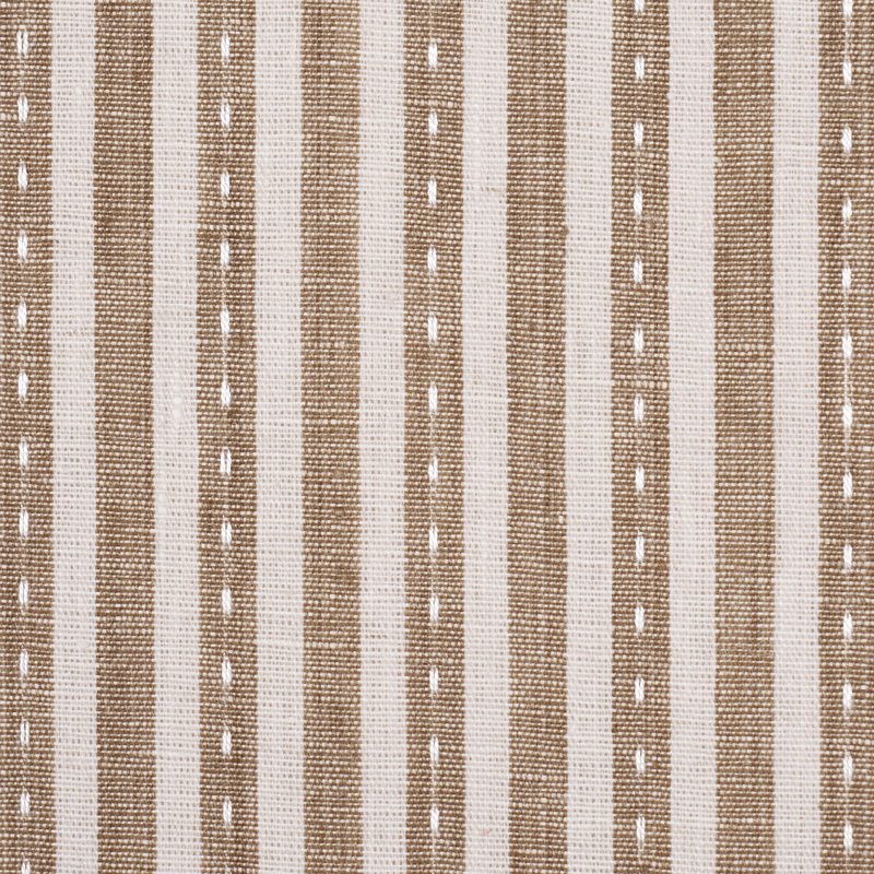 Mathis Ticking Stripe Fabric, Orange