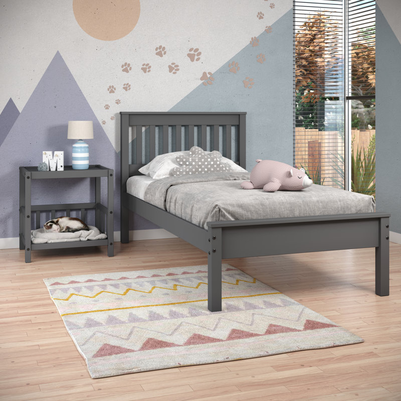 Lit pour animal de compagnie avec table de bout Obyrne Contempo Mission, Gris
