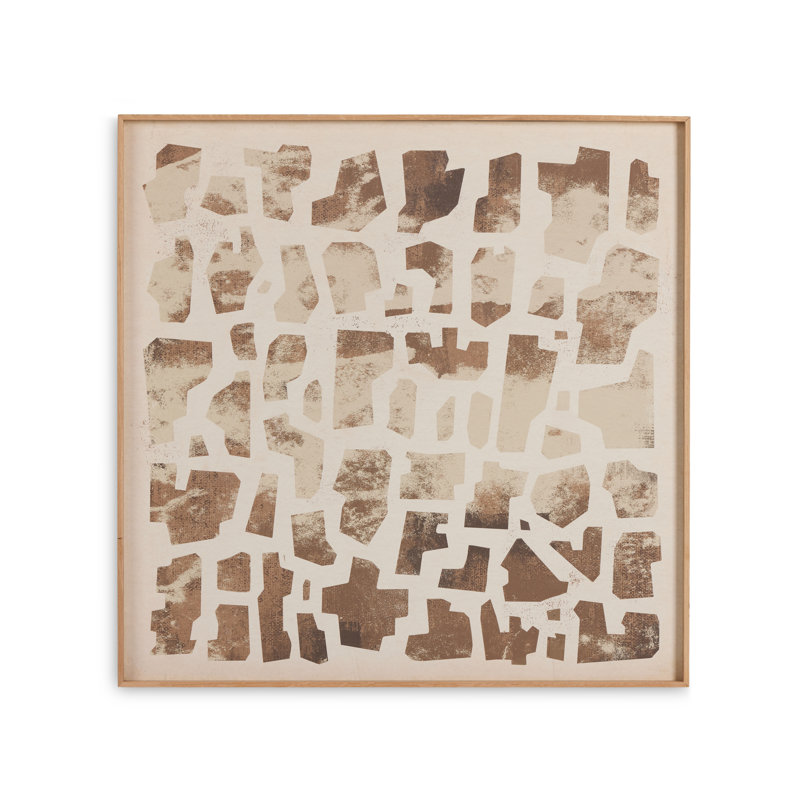 Block Sand I Print by Coup D'Esprit, 40" H x 40" W x 2" D