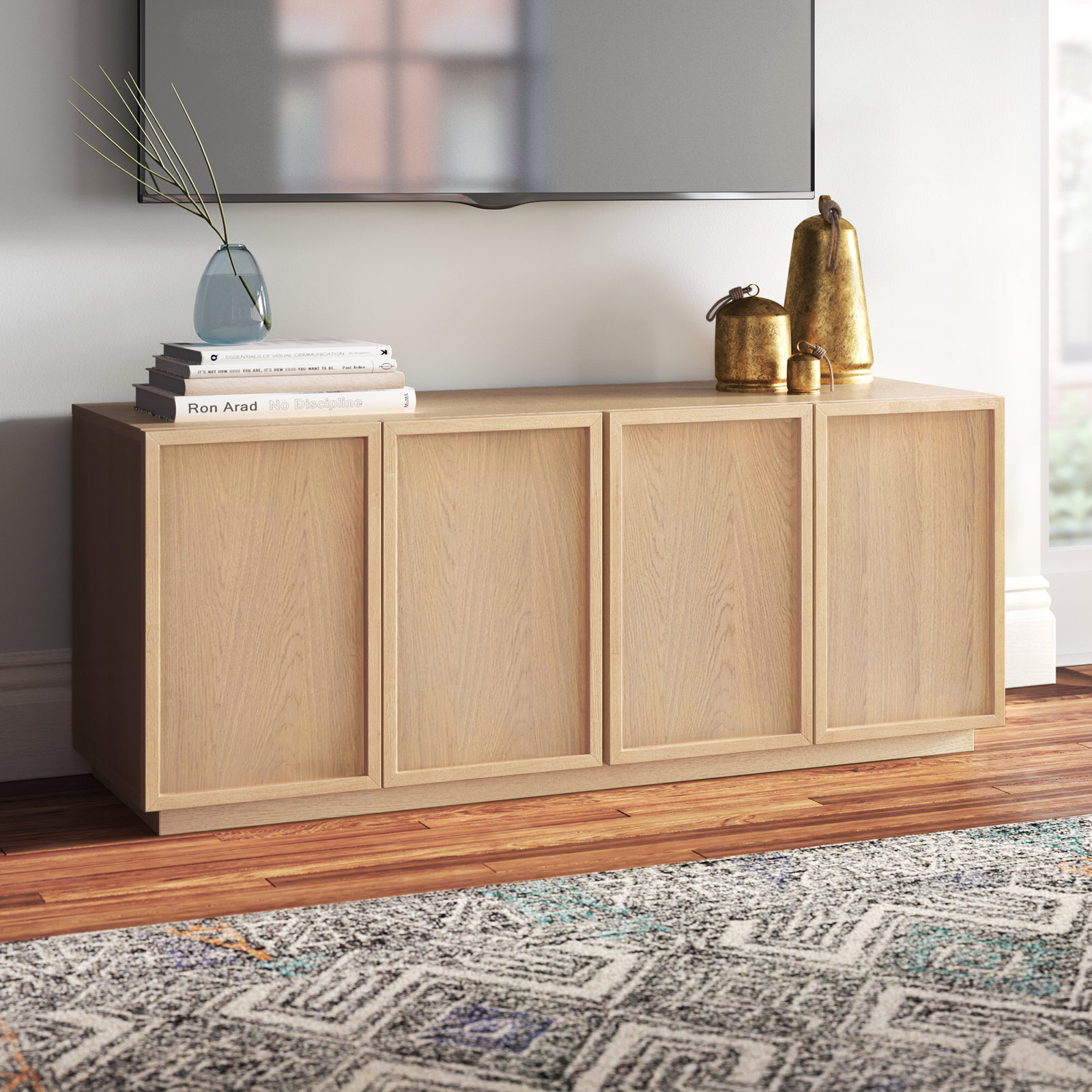 Hudson 58" TV Stand, Natural
