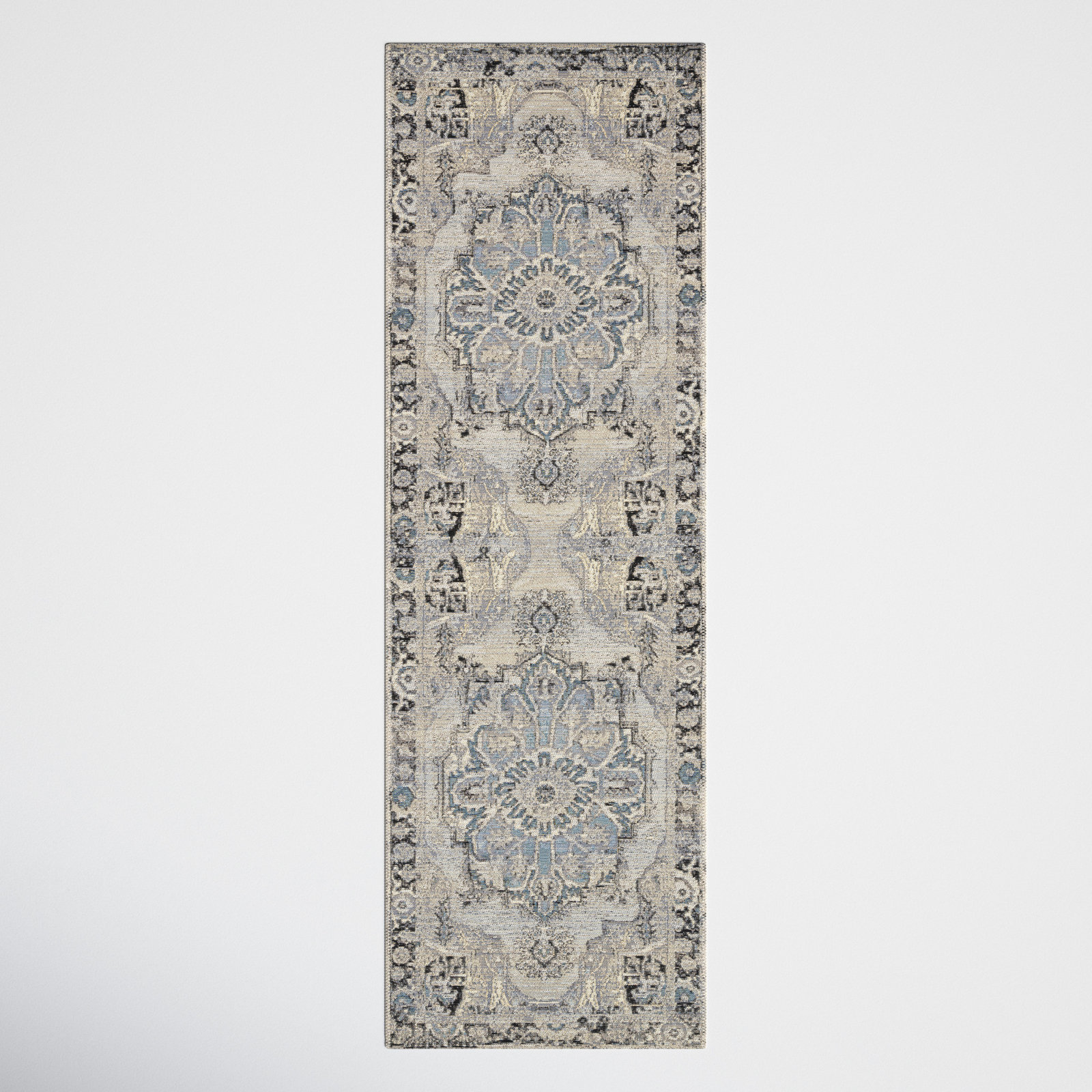 Cusack Oriental Outdoor Rug, Runner 2'5" x 11'2"