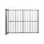 Structure de lit moderne en métal gris anthracite pour grand lit - construction, sommeil silencieux, assemblage facile, espace de rangement disponible, aucun sommier requis, convient à tous les types de matelas, limite de poids de 600 lb avec tête de lit