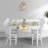 Lanfrank 7 Piece Printed Cotton Table Runner and Placemats for Dining Room Set-1545163181