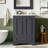 24'' Bathroom Vanity with Ceramic Sink Combo, Modern Freestanding Storage Cabinet with Silver Handles, Soft Closing Doors-106200497