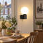 Shalesha 1-Light Black Armed Sconce