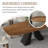 86'' Rectangular Dining Table With 8 Fabric Upholstered Dining Chairs