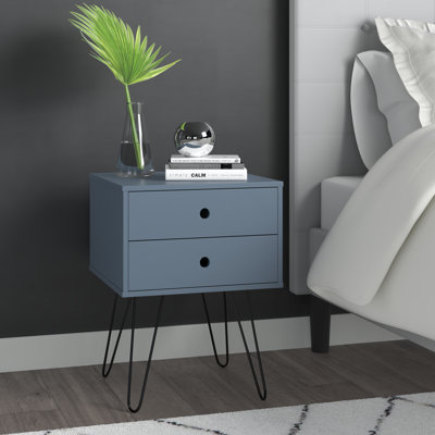 Kiefer 2 Drawer Bedside Table