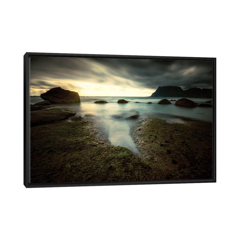 « lofoten maré pool » par andreas stridsberg, reproduction d’impression sur toile tendue, H 18 po x l 26 po x P 1,5 po