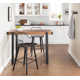 Lipman Solid Wood 25.75" Counter Stool