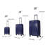 Ensemble de 3 valises, ensemble de valises avec valise de voyage en PP
