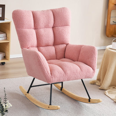 Chaise berçante rembourrée Jillan