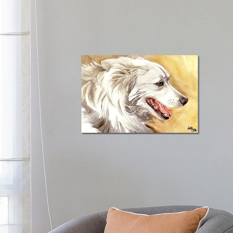 American Eskimo Dog 1 Piece Wrapped Canvas Painting