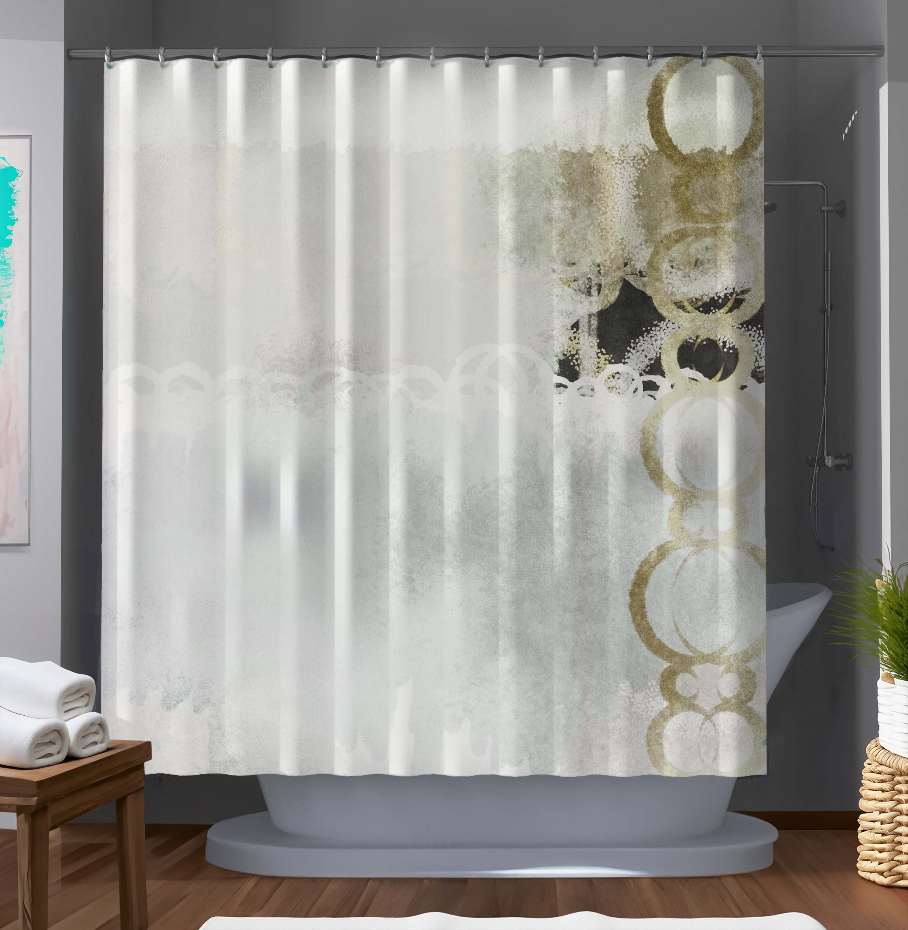 LeRoi Products Outstanding Inspire Designer Shower Curtain - Wayfair Canada