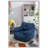 Aeri Compression Medium Adult Soft Fabric Bean Bag Chair With Foam Filled-1286753363