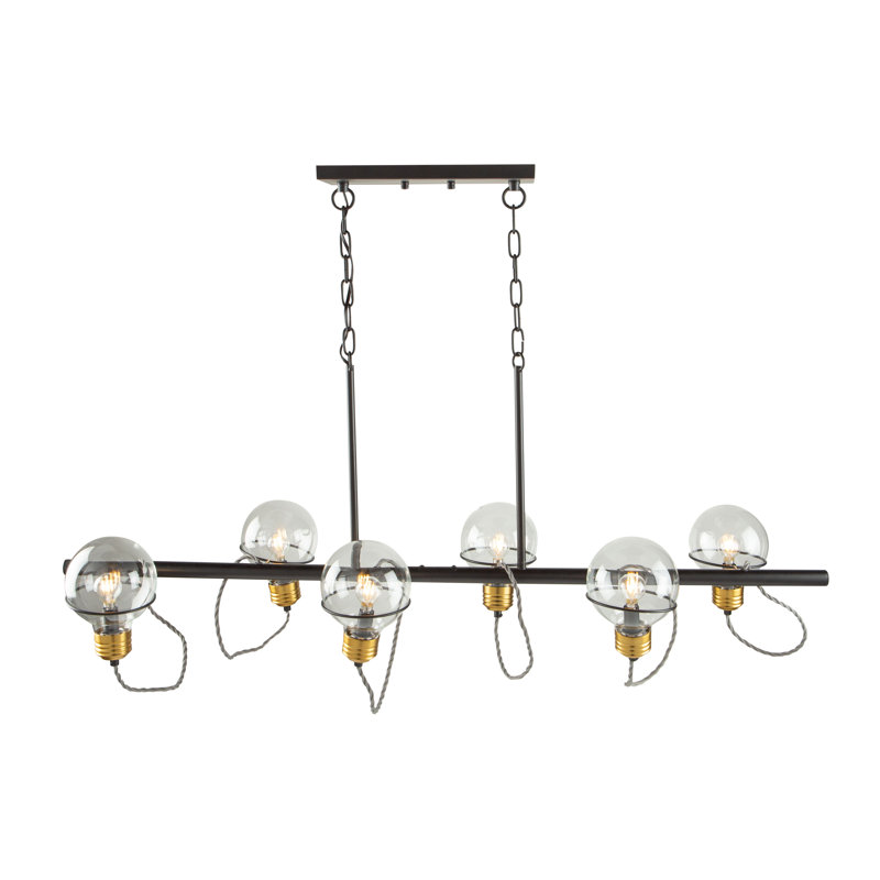 Martina 6 - Light Black Kitchen Island Pendant