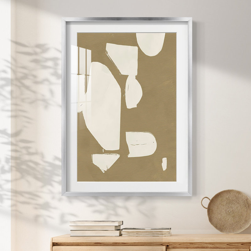Chunky Abstract Art Gallery, H 25,5 po x l 17,5 po, Argent argent