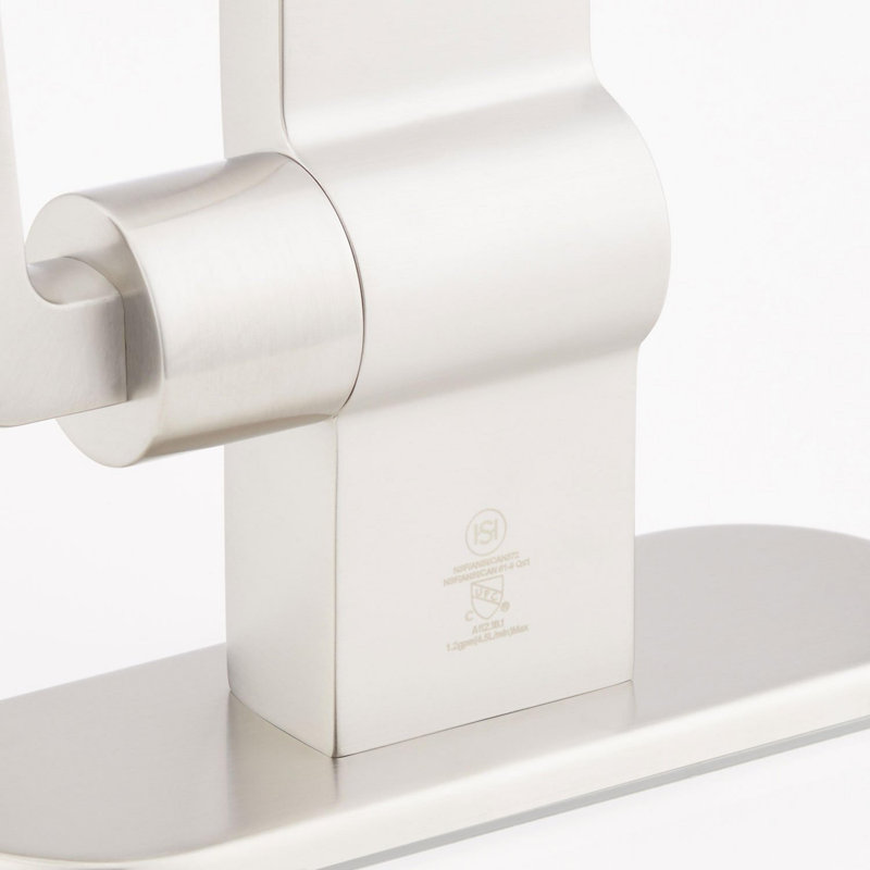 Drea 1.2 GPM Single Hole Bathroom Faucet, Brushed Nickel