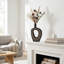 Vase en bois 15,7 po Sunburst