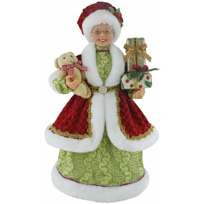 16" Traditional Squiggle Mrs. Claus