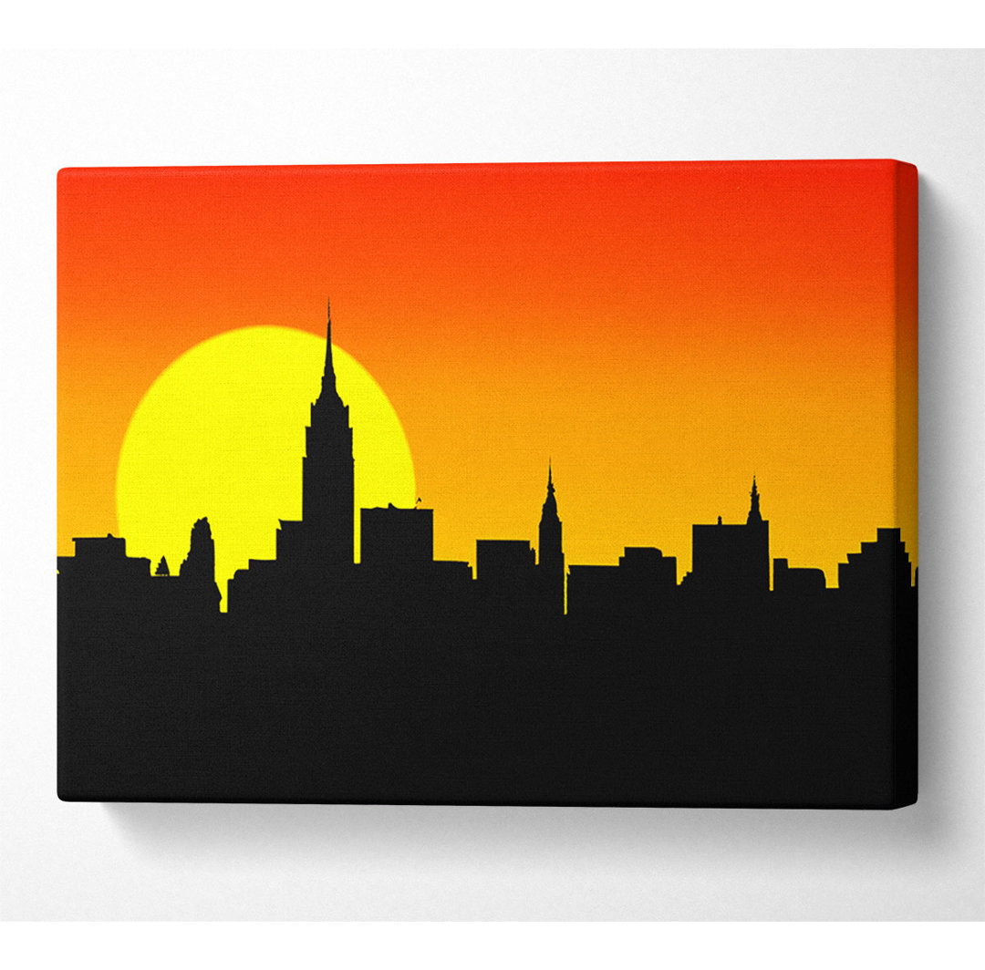 Sonnenaufgang New York City - Kunstdrucke auf Leinwand