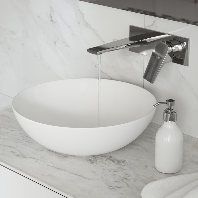 Monaco Single-Handle, Wall-Mount, Bathroom Faucet, Chrome