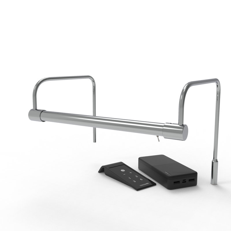 Tru-Slim Dimmable LED Frame Mount Picture Light with Remote, 9" H x 12" W x 12" D