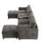 Modular Sectional Sofa with Movable Storage Ottoman and Console-1060096275