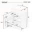 Meuble-lavabo vert clair avec lavabo, tablette d'armoire et tablette intérieure réglable pour un rangement efficace