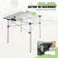 Table de camping pliante extérieure en aluminium avec sac de transport Table de cuisson portative pour barbecue