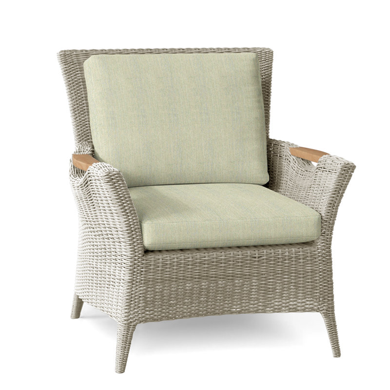 Culebra Outdoor Teak Lounge Chair, Demo Fog, Textured Charcoal