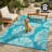 Alesander Outdoor Rug Recycled Plastic Waterproof Patio  - 5' x 8'