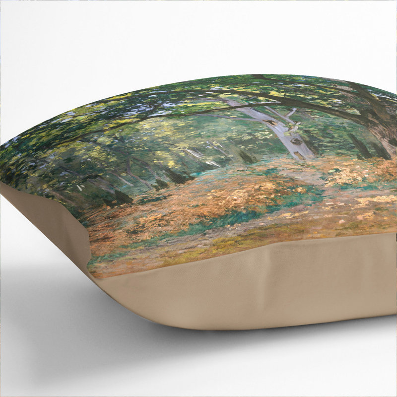 The Bodmer Oak Tree Scatter Cushion, 55cm H x 55cm W x 20cm D, Stone