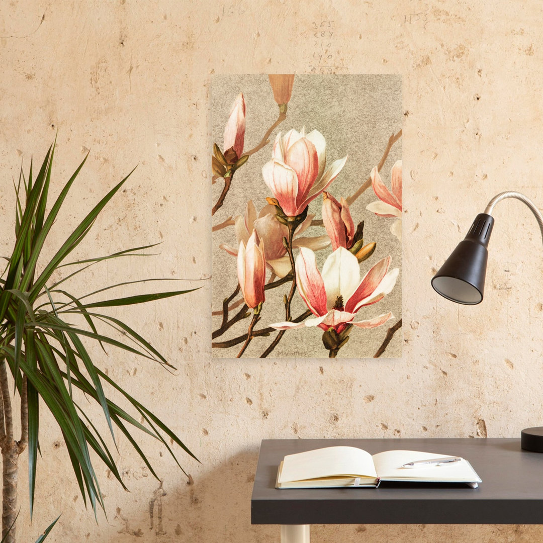 Magnolia Abstract Contemporary Wall Art Print