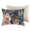 Couette 8 pièces bleu marine pour lit Queen - Taies d'oreiller carrées brodées en coton