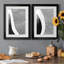 «Black & White Abstract I», ensemble de 2 impressions encadrées-344711712-344711715