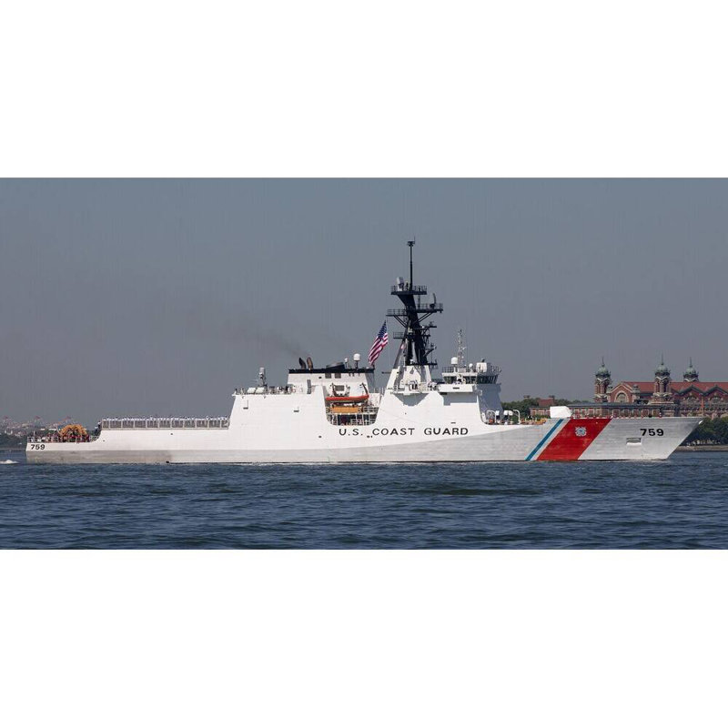 USCGC Calhoun WMSL-759 Ship Model, 10" H x 36" W x 5" D