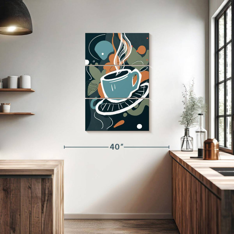 Yarlin Floral Coffee Cup, 38" H x 24" W