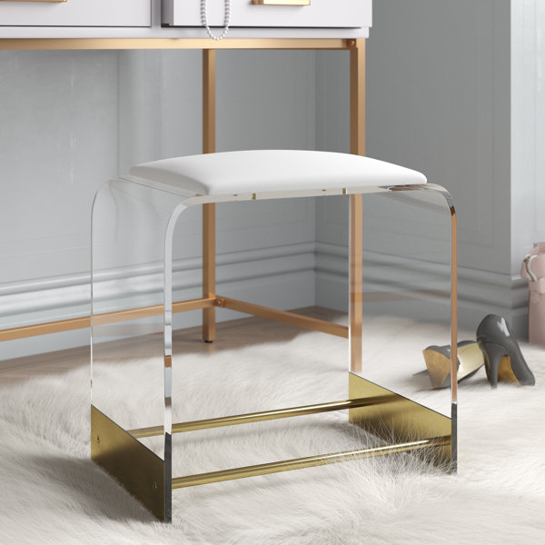 Modern and Chic Clear Acrylic Vanity Chair - Shop Now