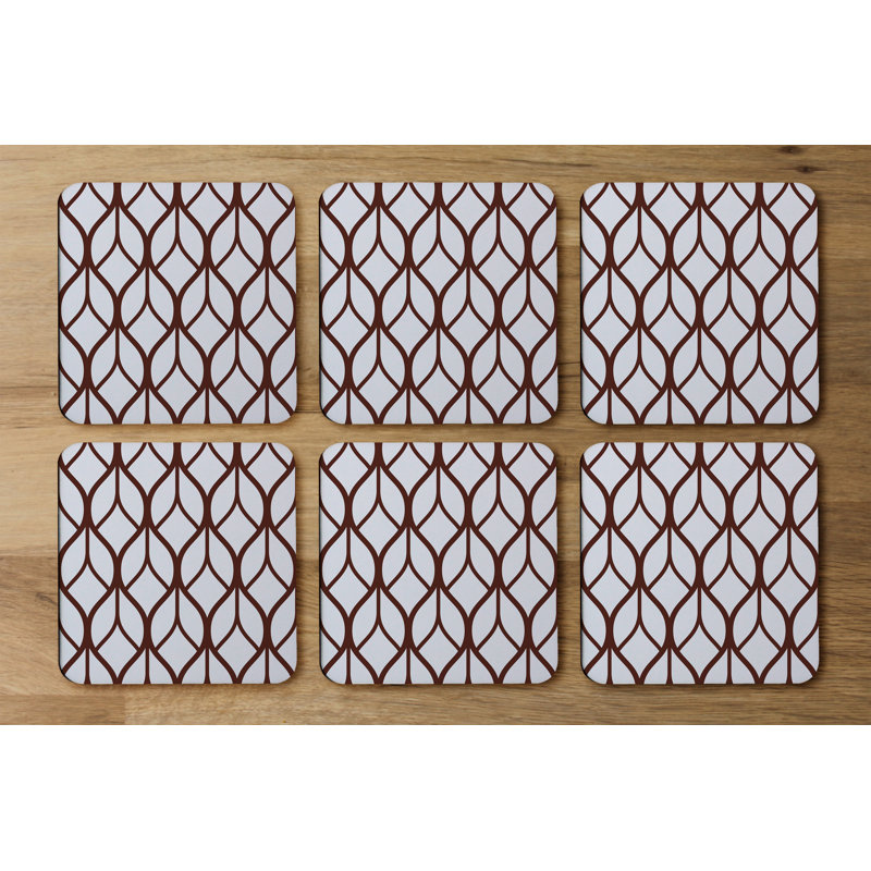 Square 6 Piece Coaster Set