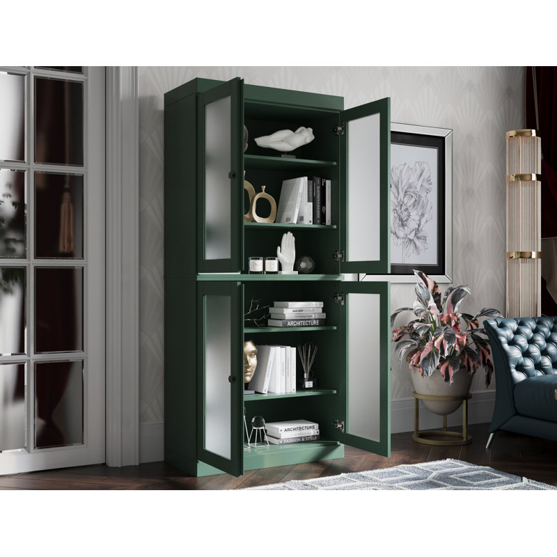Bibliothèque à 6 tablettes Uriyah, Vert