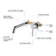 Robinet de salle de bain mural circulaire-72888964