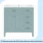 Meuble-lavabo 36 po avec lavabo, armoire de salle de bain avec tiroirs, structure solide et panneau de fibres à densité moyenne-115638819