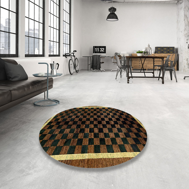 Abstract Indoor Rug, Round 3'