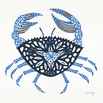 « blue crab art » par cat coquillette-impression sur papier