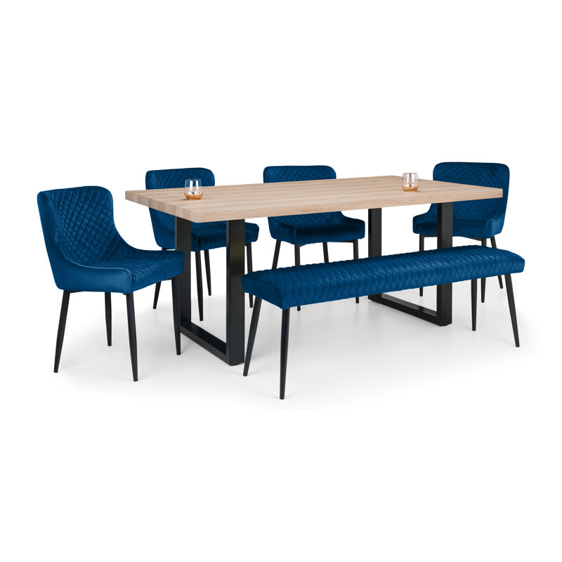 Wynnfield 6 - Person Dining Set, Blue