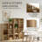 6-Cube Storage Organizer Shelf, Home Storage Shelf Divider w/ Back, 11-Inch Storage Bookcase, Natural Oak -2096776200-2096776202
